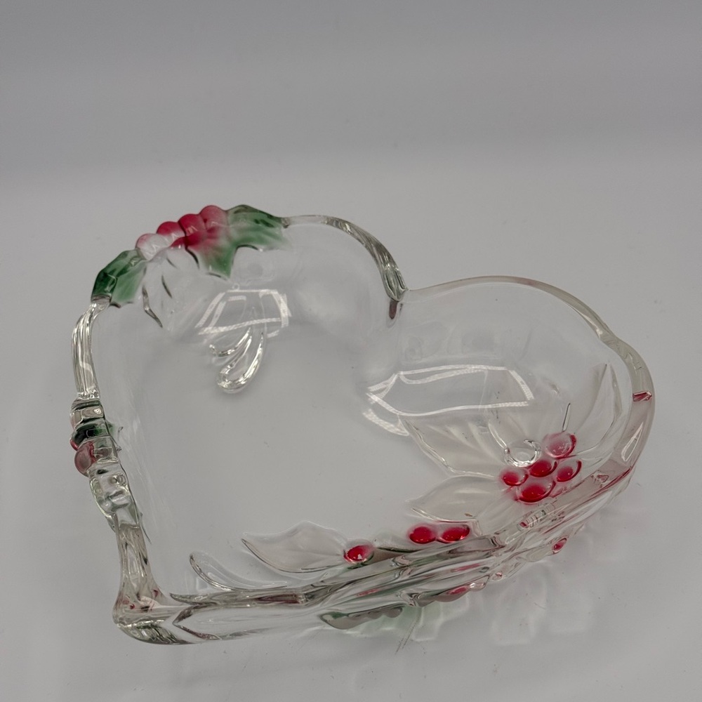 Mikasa Holiday Bloom Heart Shaped Candy Dish